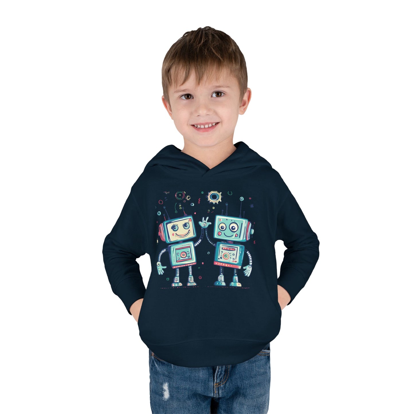 Toddler Pullover Fleece Hoodie  - Robo