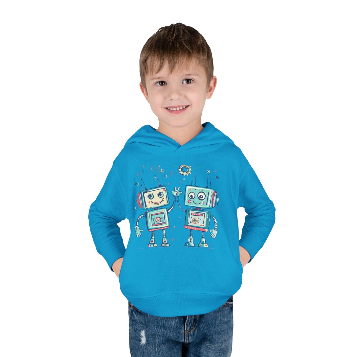 Toddler Pullover Fleece Hoodie  - Robo