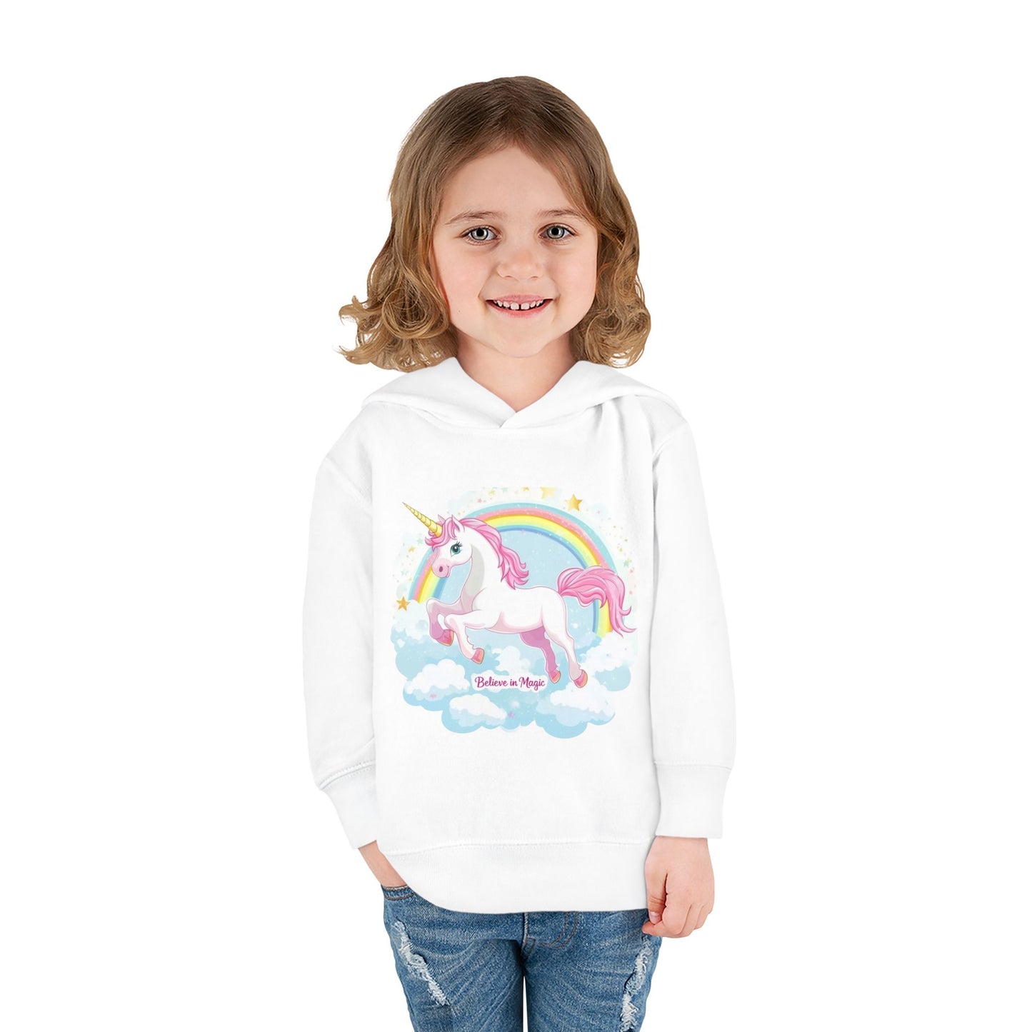 Toddler Pullover Fleece Hoodie - Unicorn