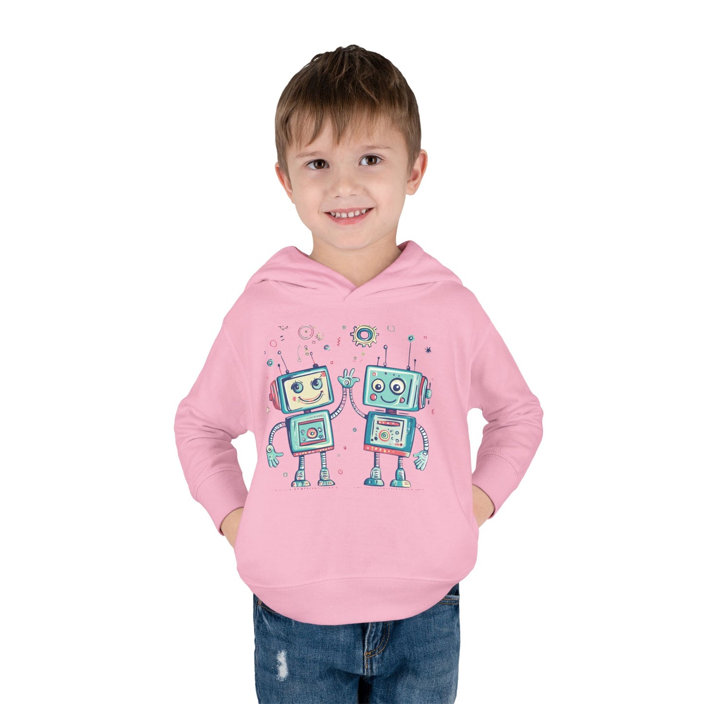 Toddler Pullover Fleece Hoodie  - Robo