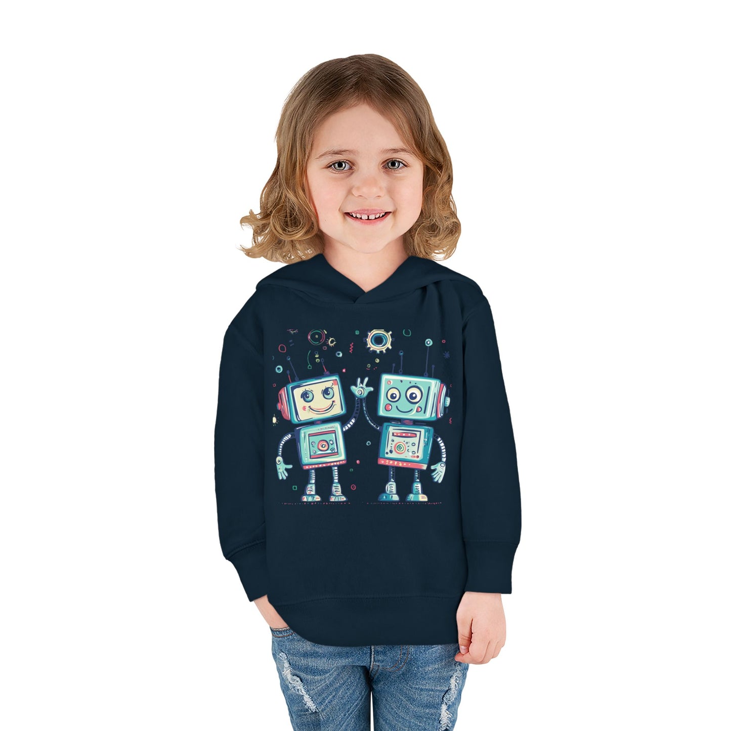 Toddler Pullover Fleece Hoodie  - Robo