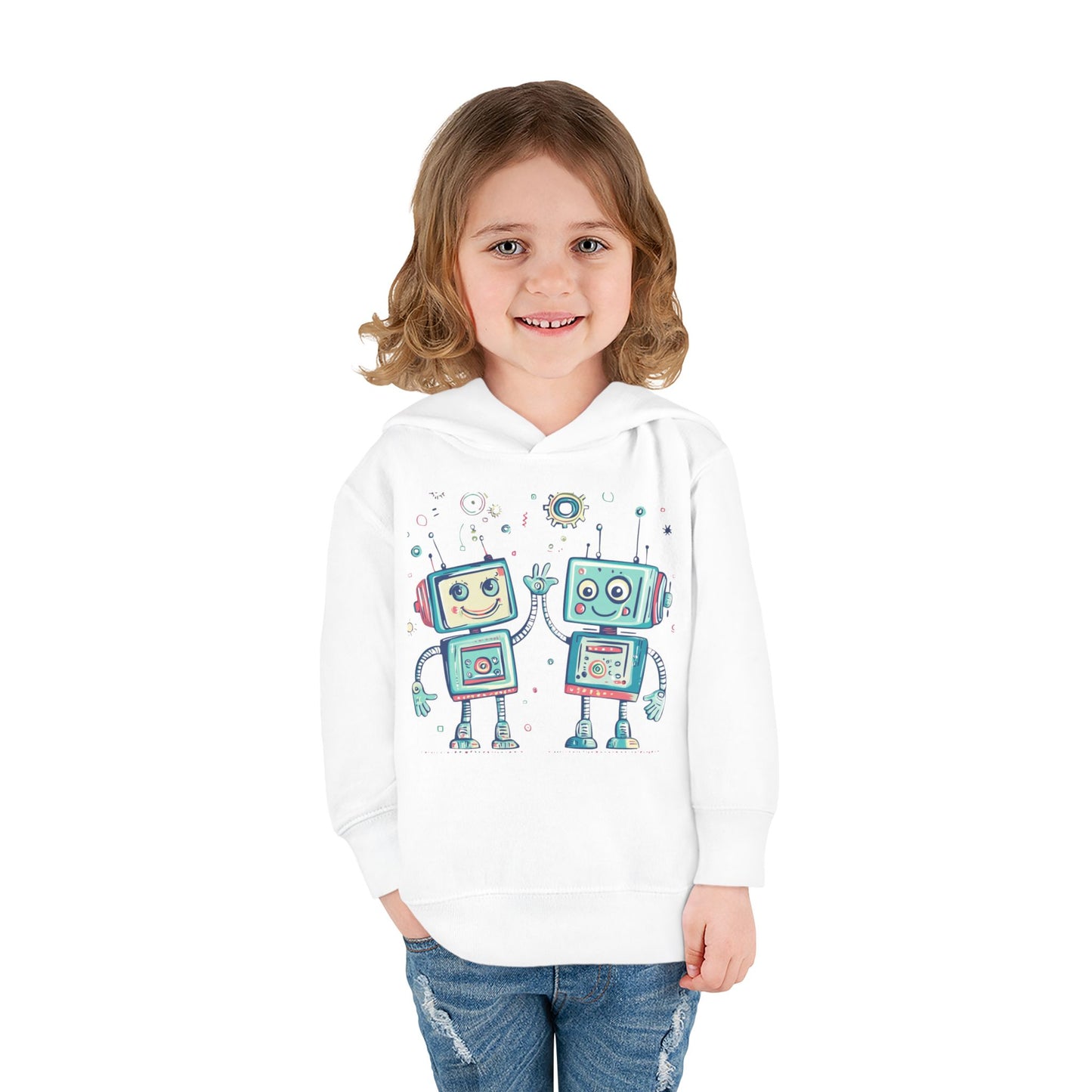 Toddler Pullover Fleece Hoodie  - Robo