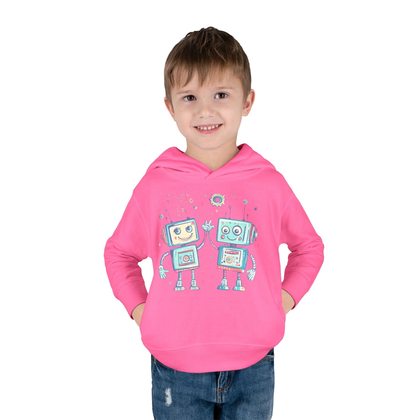 Toddler Pullover Fleece Hoodie  - Robo