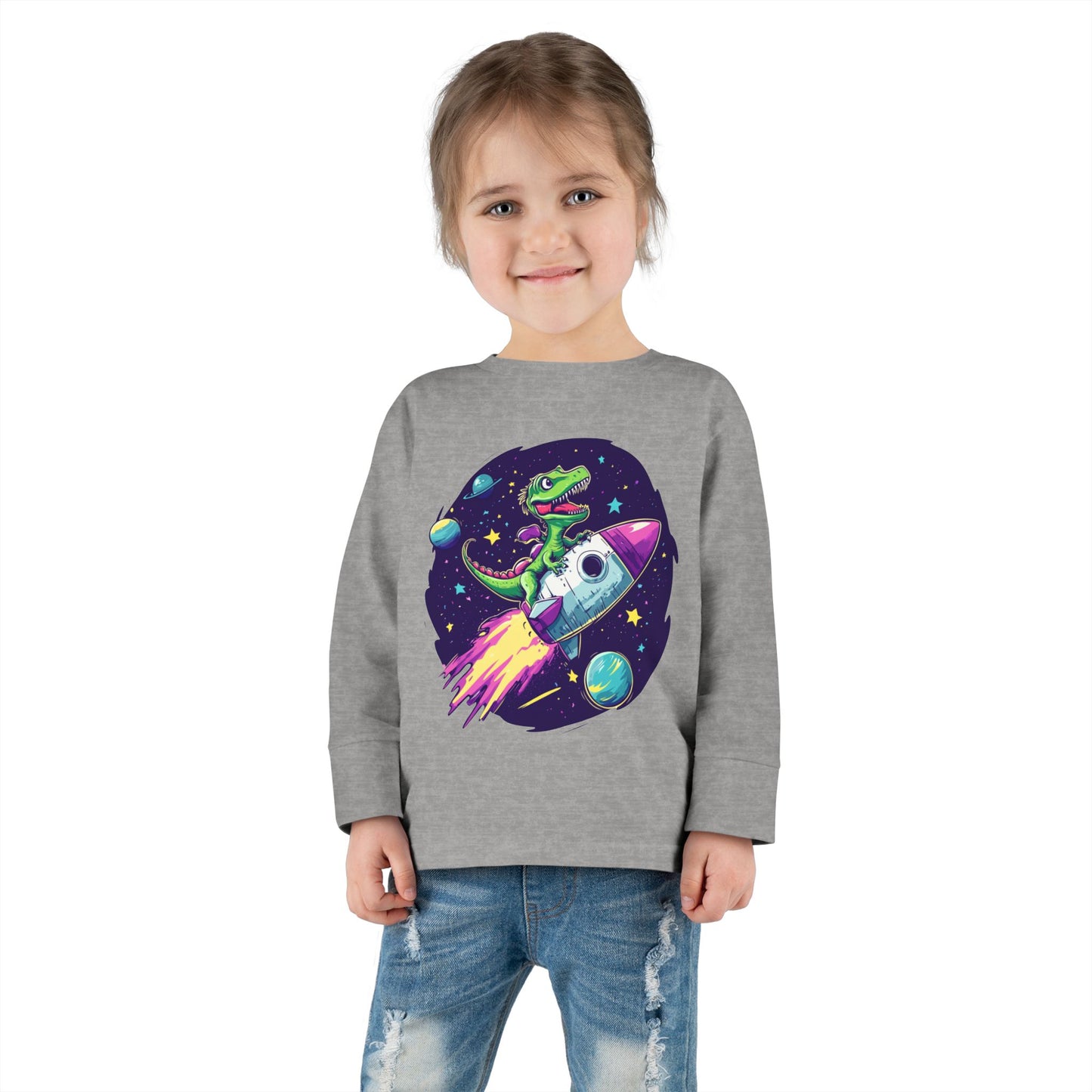 Toddler Long Sleeve Tee - Dino