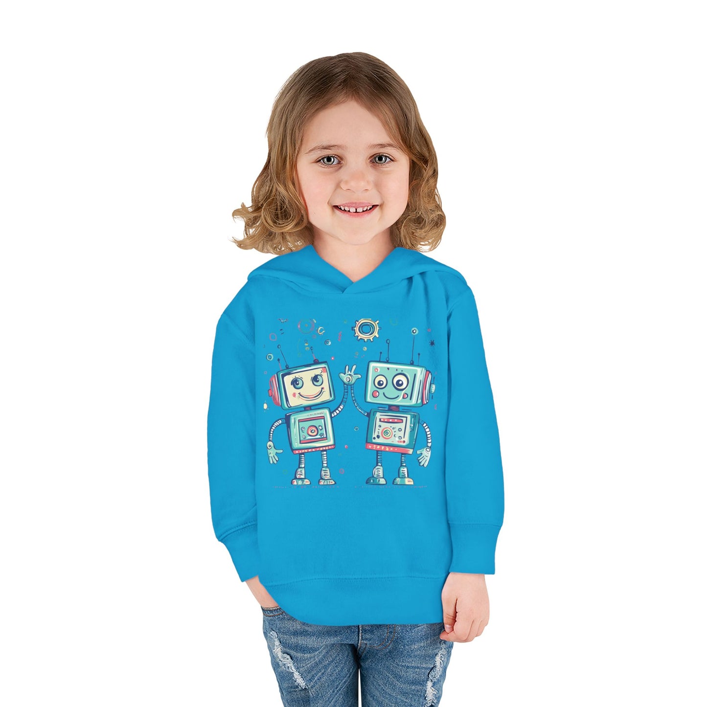 Toddler Pullover Fleece Hoodie  - Robo