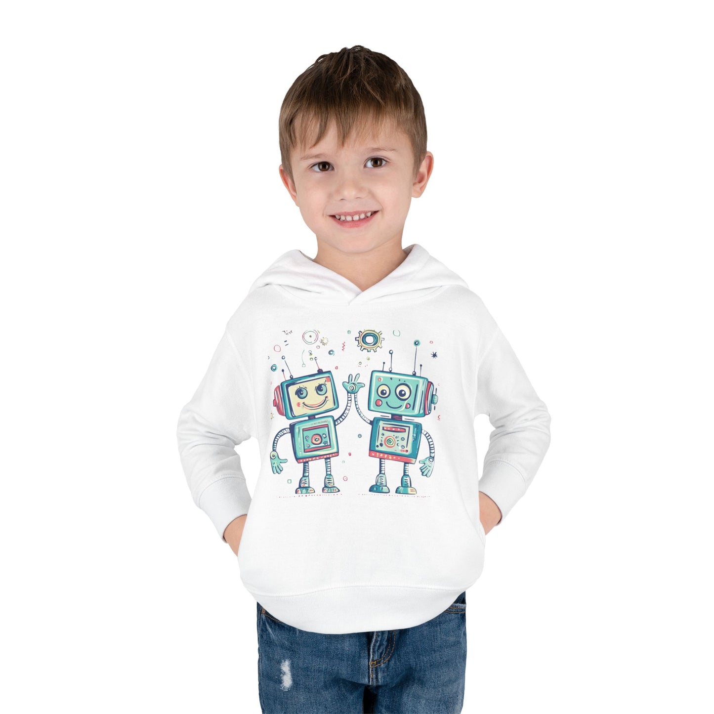 Toddler Pullover Fleece Hoodie  - Robo