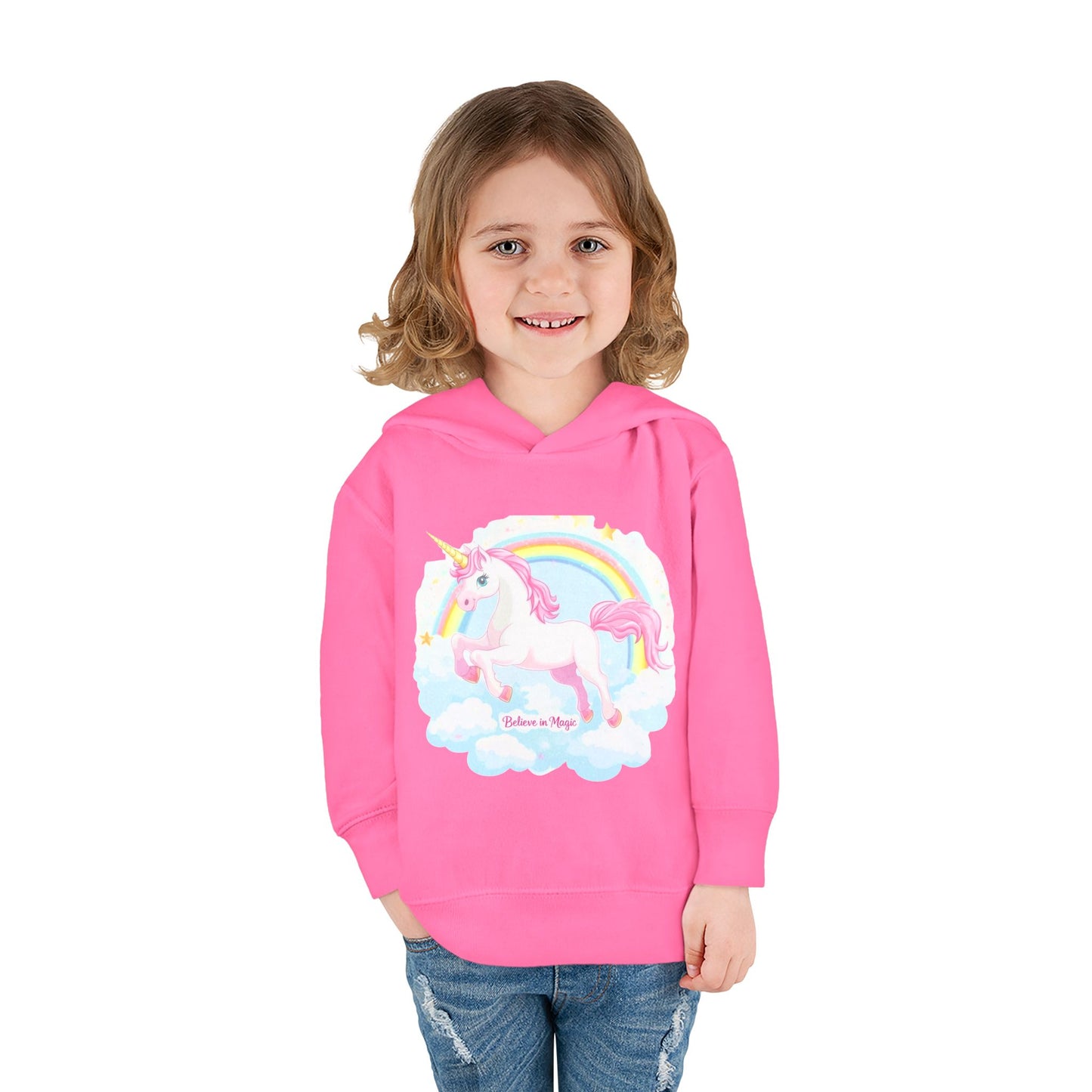 Toddler Pullover Fleece Hoodie - Unicorn