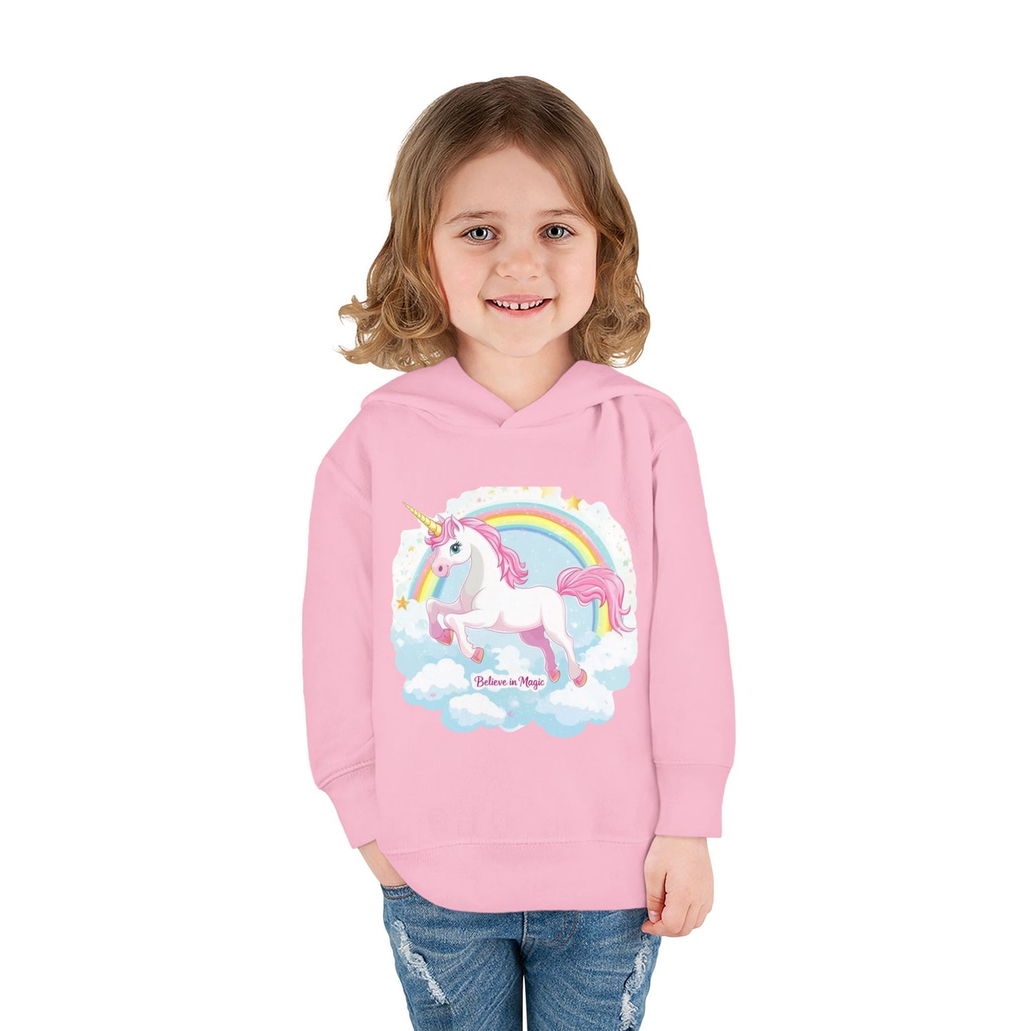 Toddler Pullover Fleece Hoodie - Unicorn